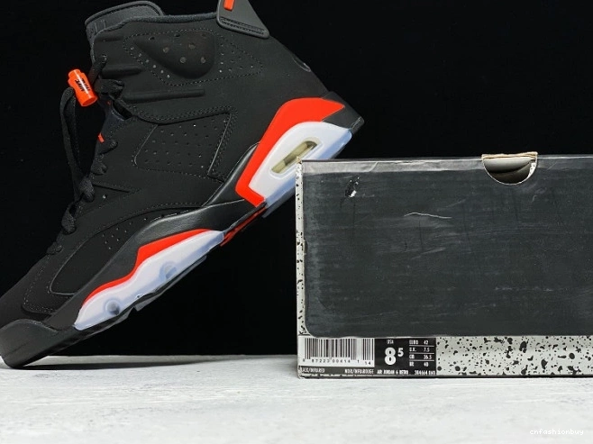 Air Infrared OG Jordan 384664-060 Retro 6 Black 0724
